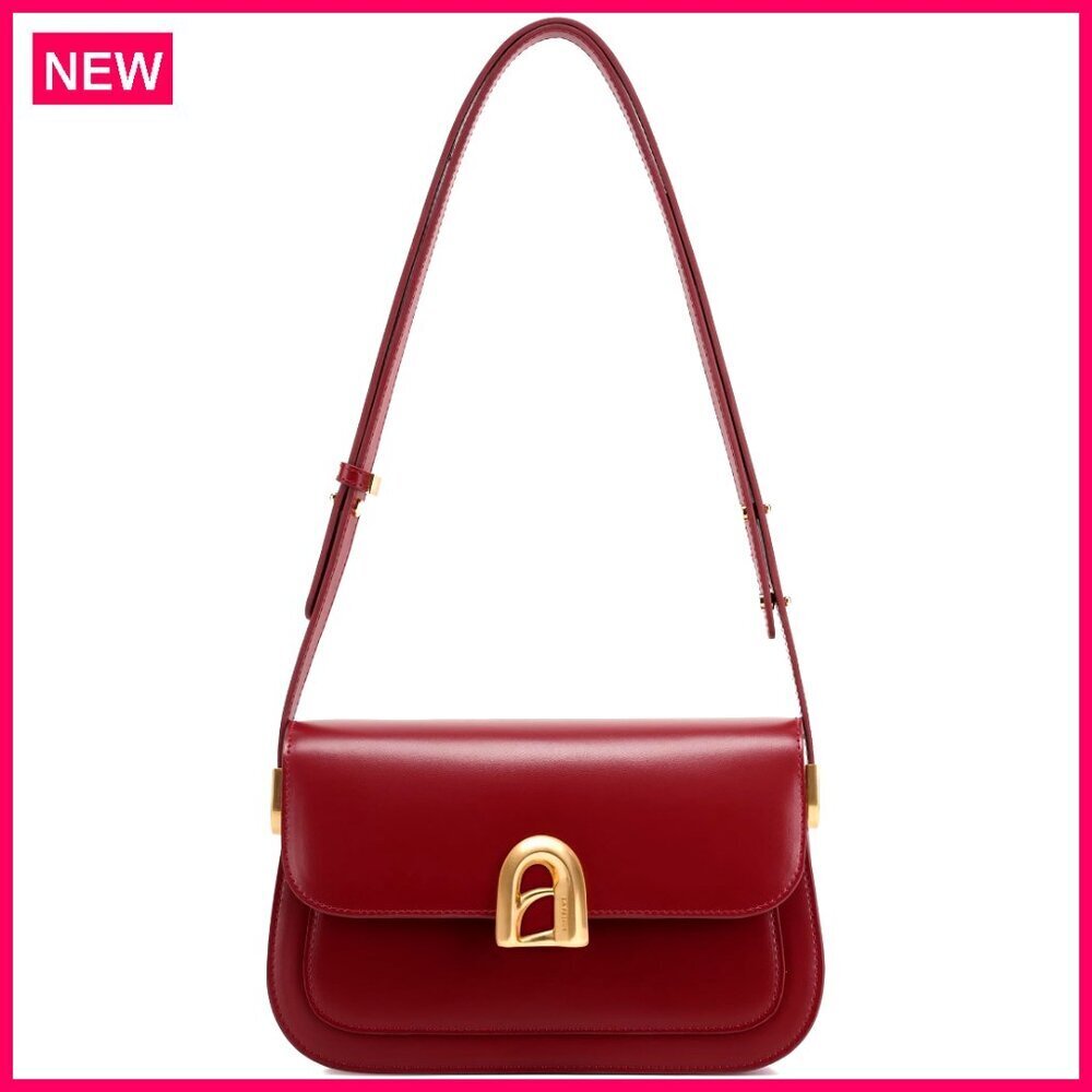 Genuine Leather Shoulder Purse Crossbody Bag Adjustable Strap Designer Handbag